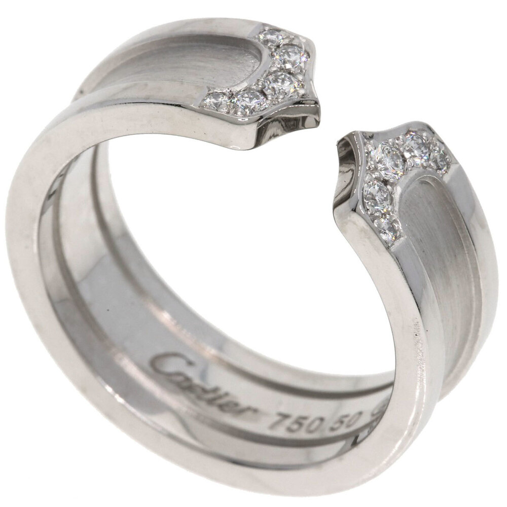 CARTIER Authentic 18k Silver Ring #50